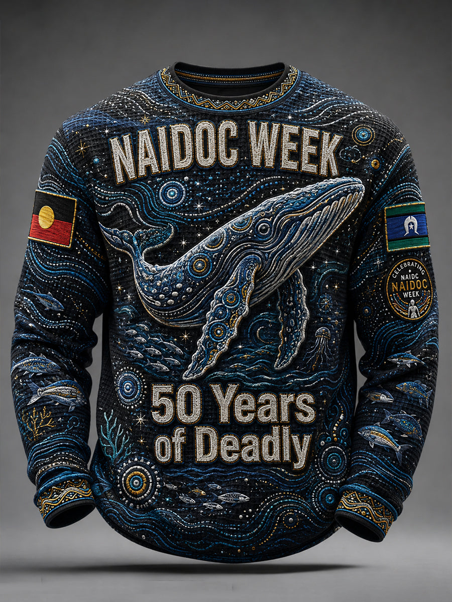 Men's Australia NAIDOC WEEK Waffle Long Sleeve T-Shirt
