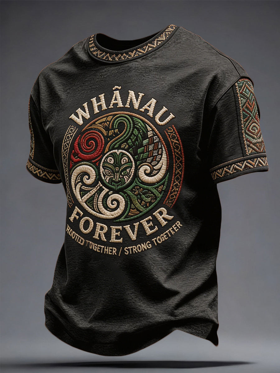 Men's NZ Maori Art Printed T-shirt