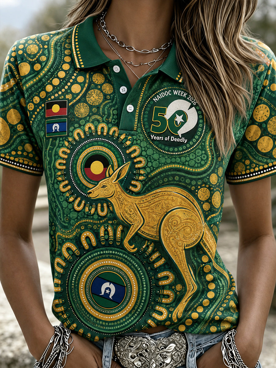 Women's Australia Naidoc Week Polo T-Shirt