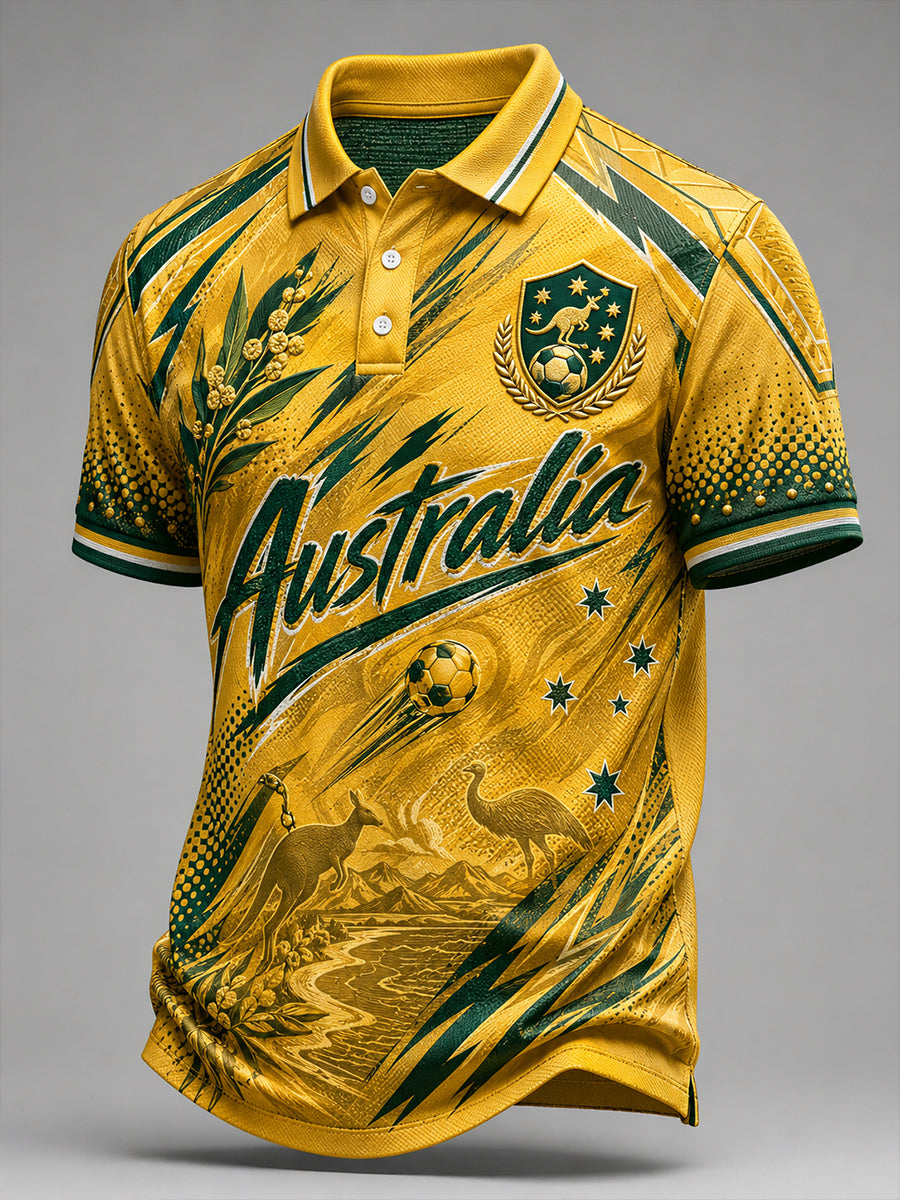 Men's Australia Football Short Sleeve Shirt