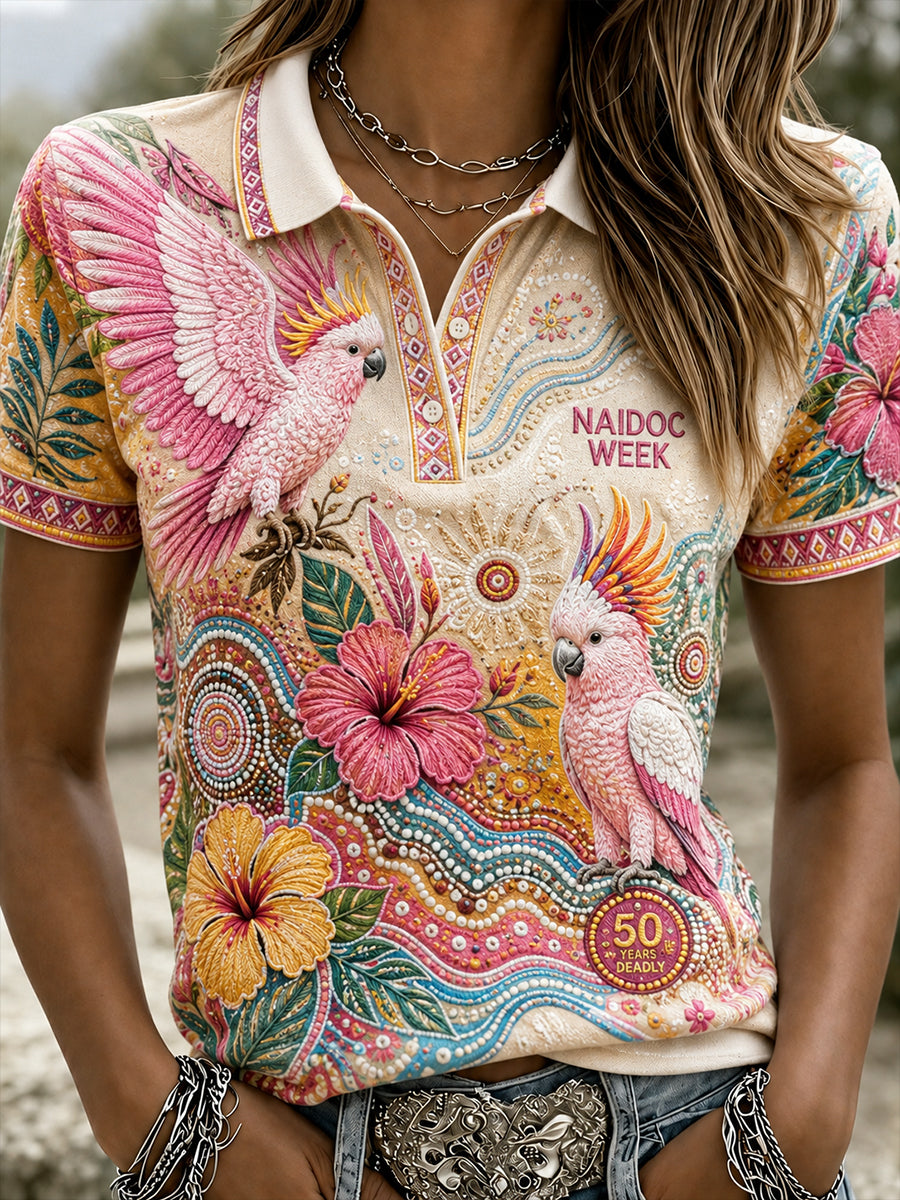 Women's Australia Naidoc Week Polo T-Shirt