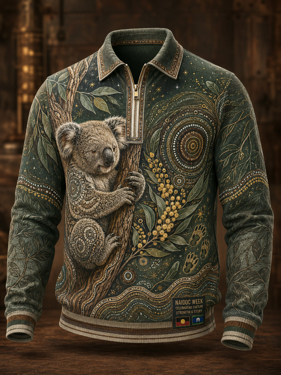 Men's Australia Naidoc Week Half-Zip Sweatshirt