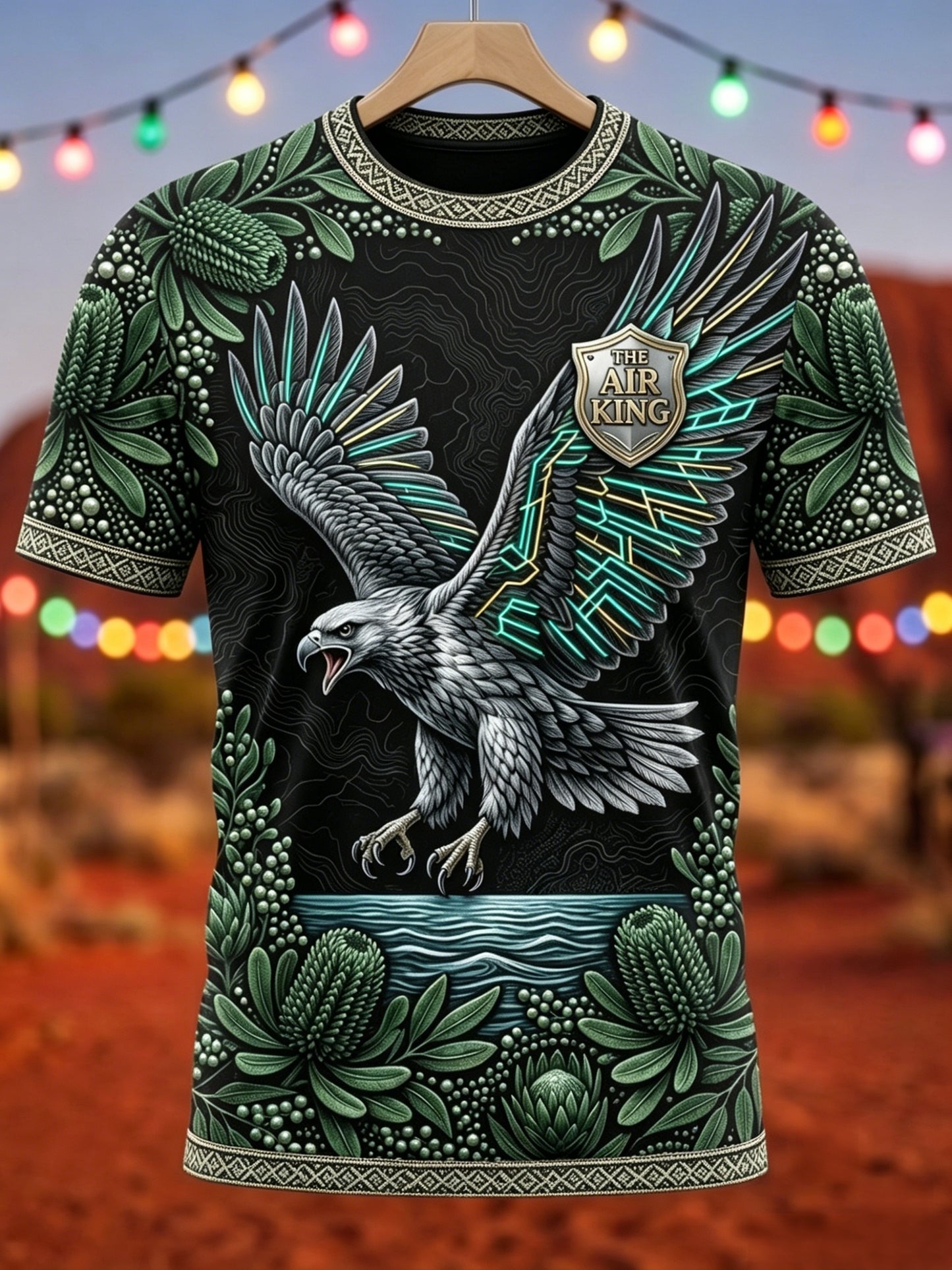 Men's AU Aboriginal Culture Printed Short-Sleeve T-Shirt