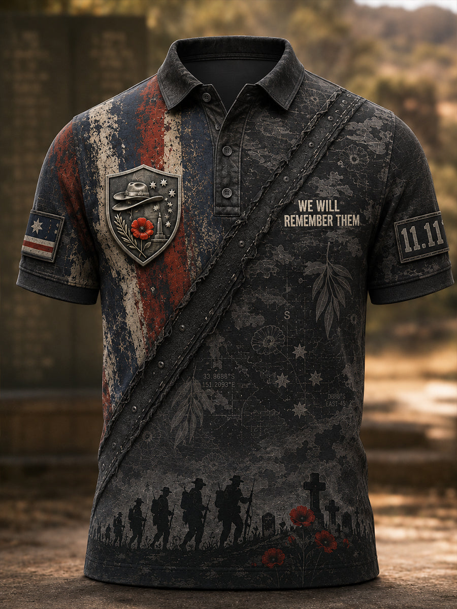 Men's Australian Veterans' Memorial Short Sleeve Shirt