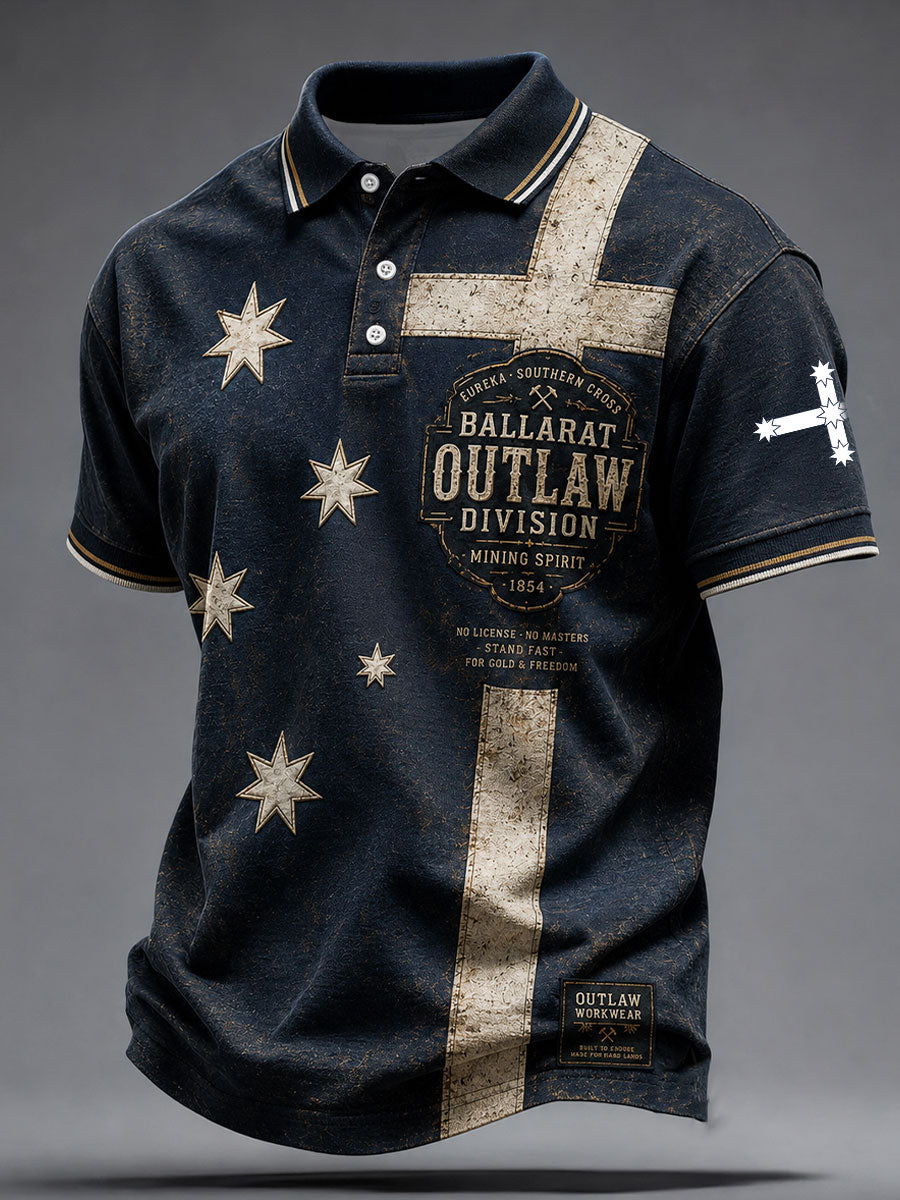 Men's Aussie Pride Eureka Art Printed Casual Tops