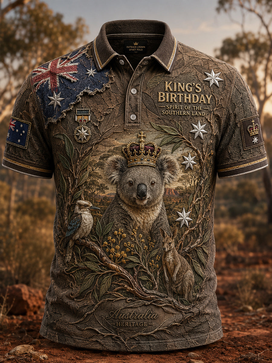 Men's Australia King's Birthday Short Sleeve Shirt
