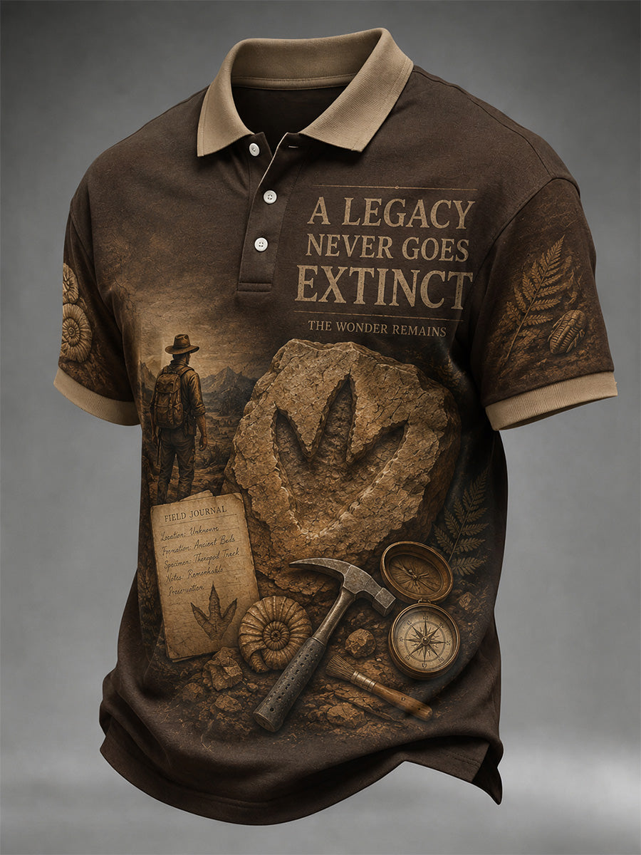 Men's NZ Jurassic Legend Print Polo
