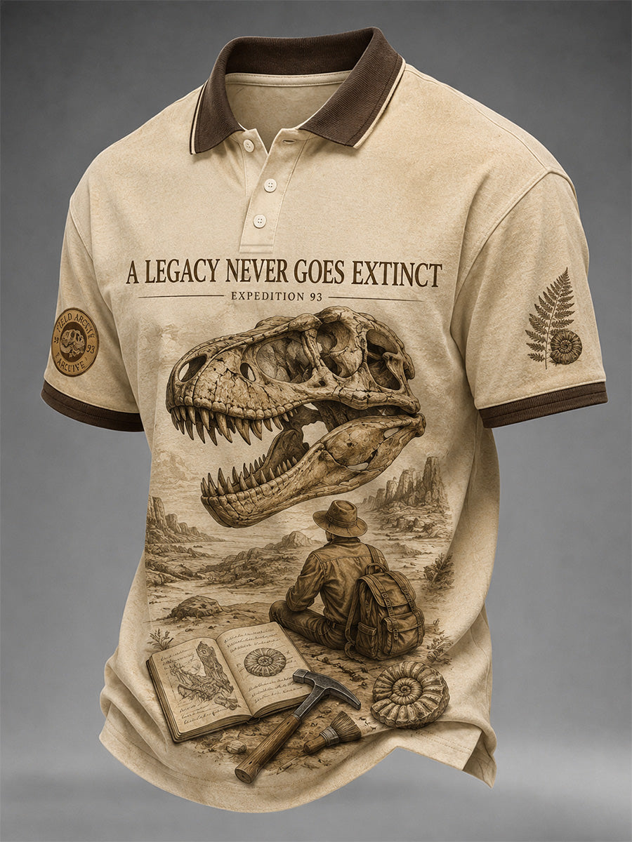 Men's NZ Jurassic Legend Print Polo