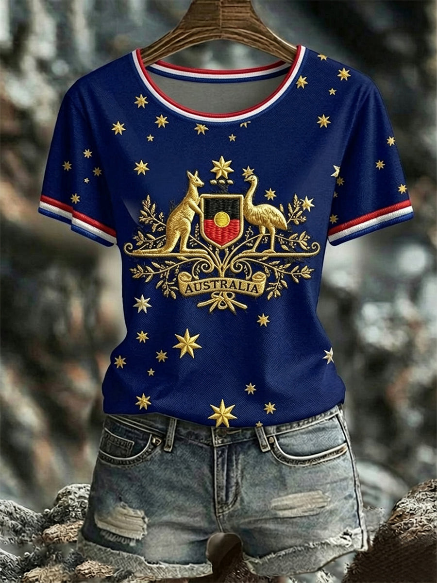 Women's Australia Pride Art Printed T-shirt