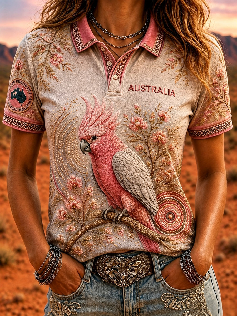 Women's Australia Animal Polo T-Shirt