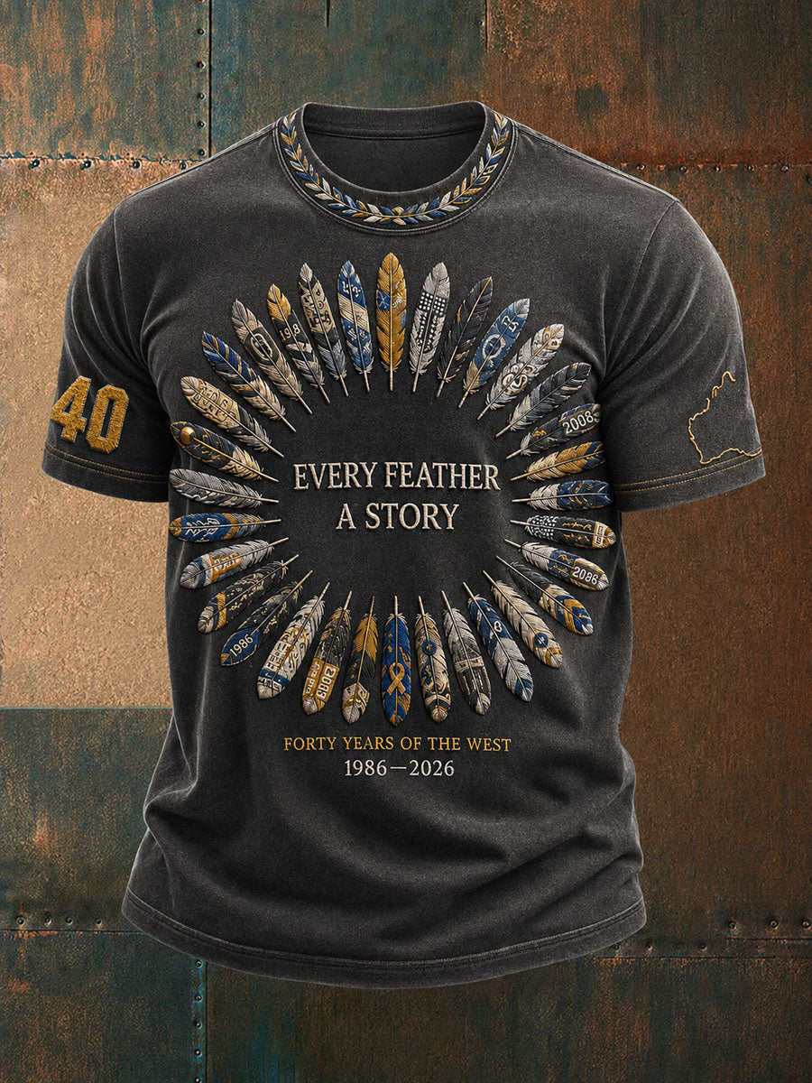 Men's AU Footy Lover Eagles Art Printed T-shirt