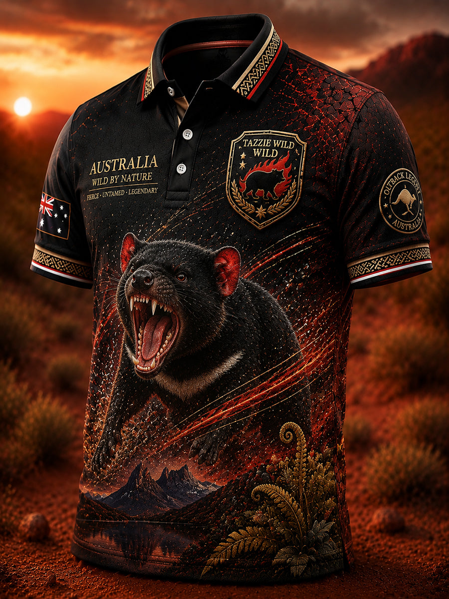 Men's Australian Animals Polo Shirt