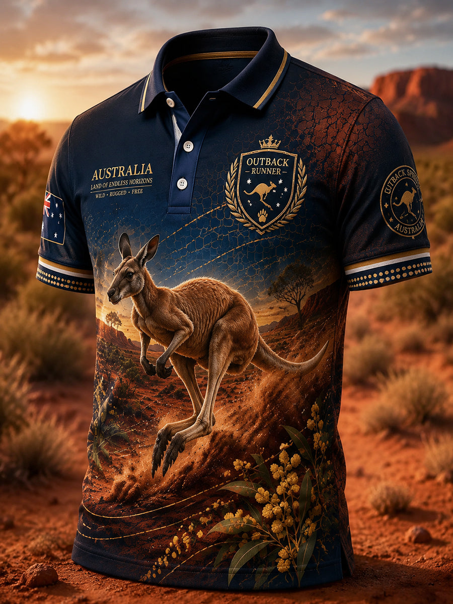 Men's Australian Animals Polo Shirt