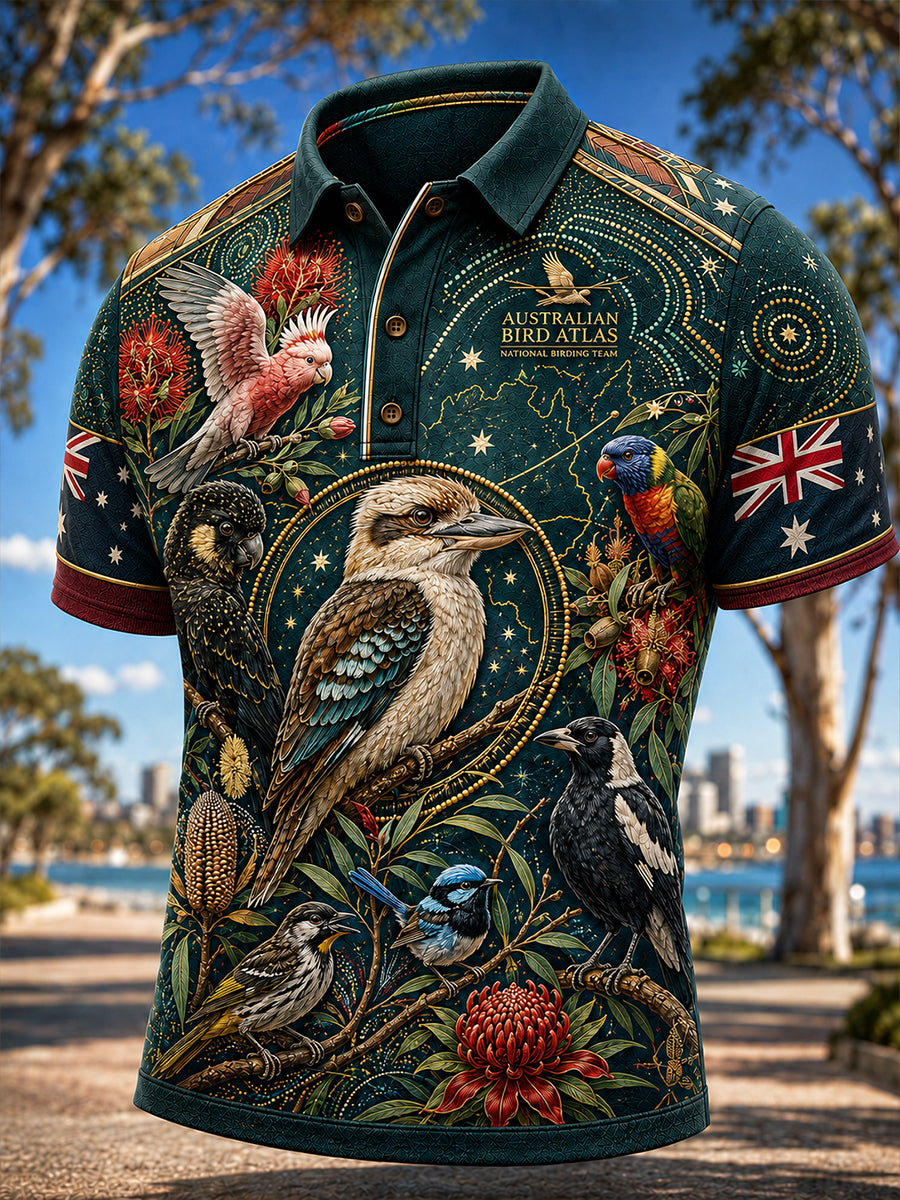 Men's Australian Animals Short Sleeve Shirt