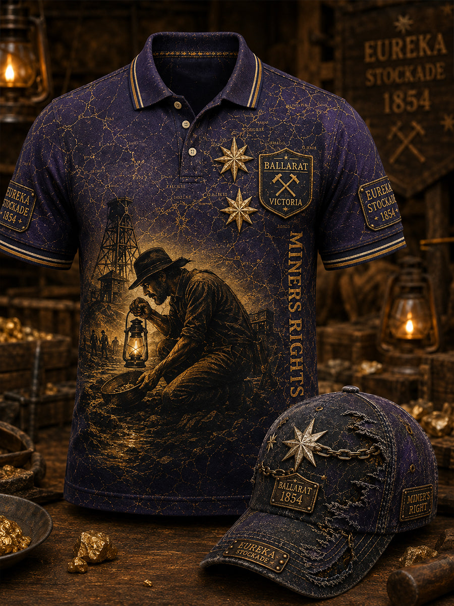 Men's Australian Eureka Flag Short Sleeve Shirt