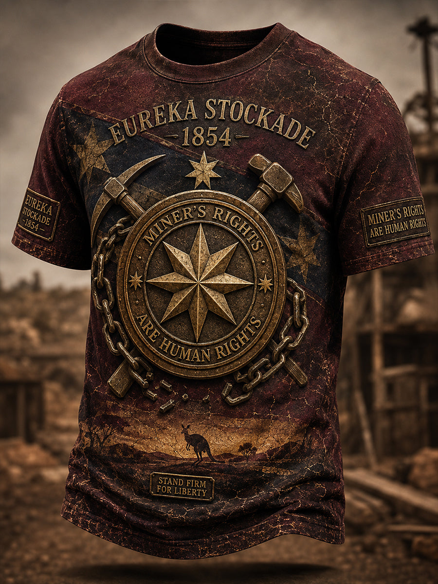 Men's Australian Eureka Flag Short Sleeves T-Shirt