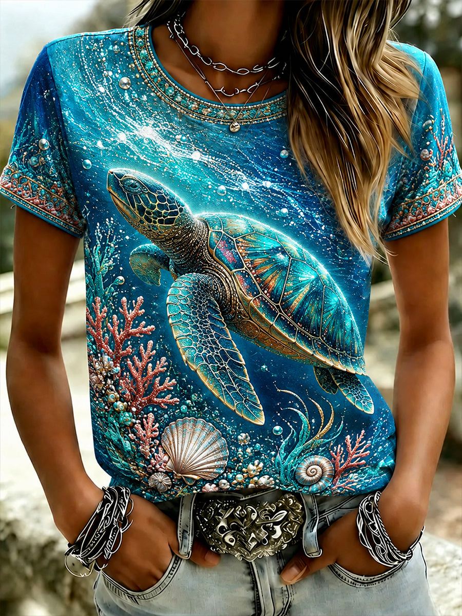 Women's Australian Animals Short-Sleeved T-Shirt
