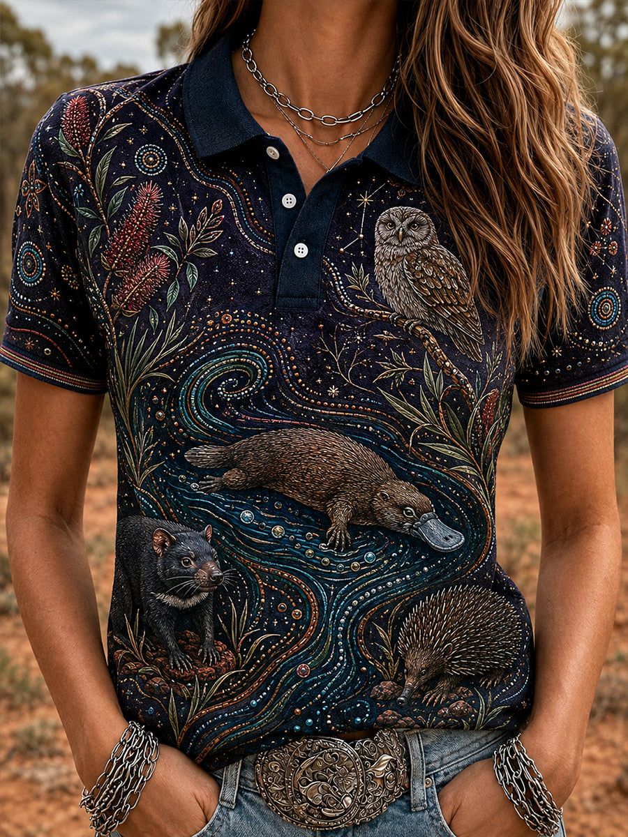 Women's Australian Animals Polo T-Shirt