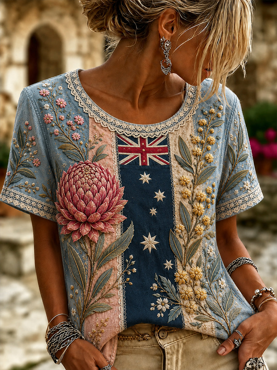 Women's Australian Wildflower Season Short-Sleeved T-Shirt