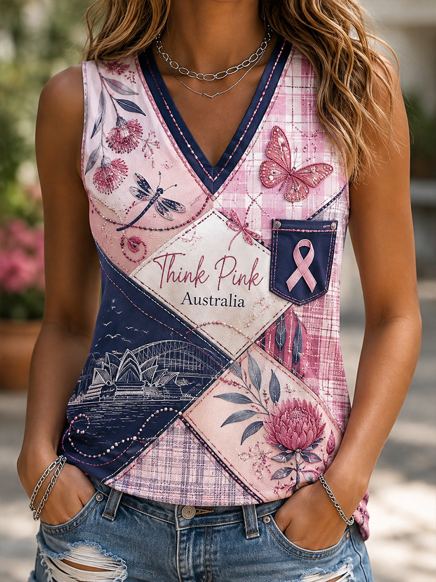 Women's Breast Cancer Awareness in Australia Vest