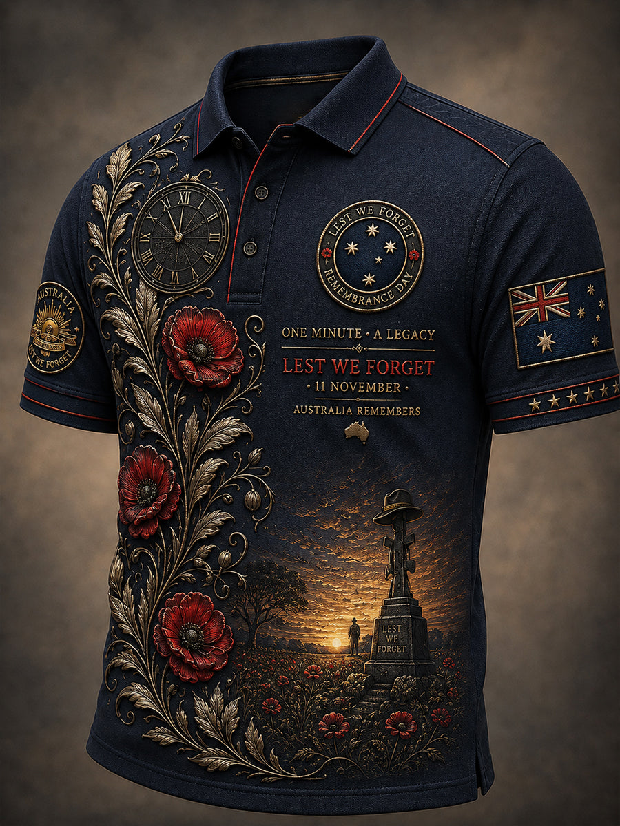Men's Australia Remembrance Day Short-Sleeved T-Shirt