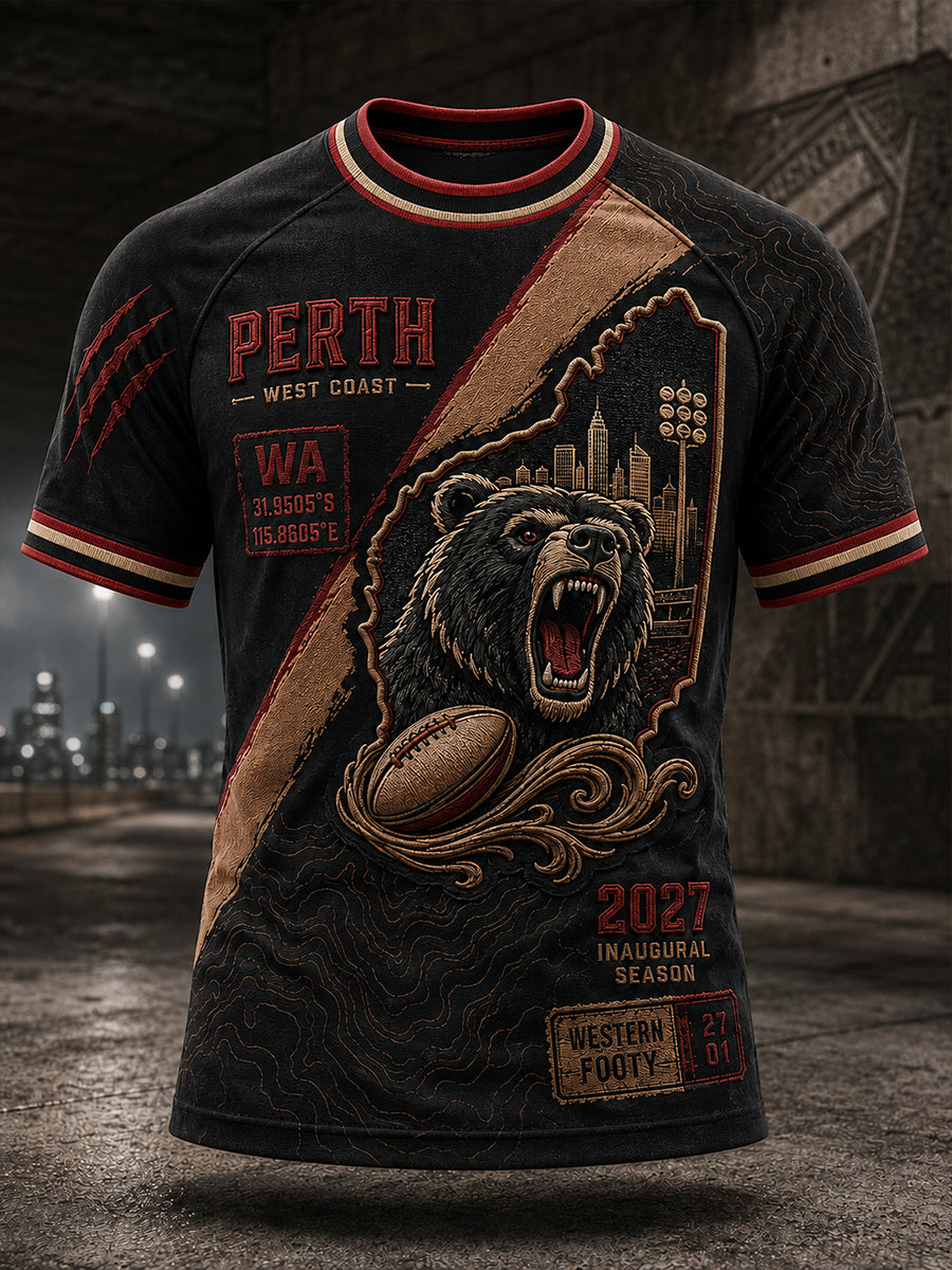 Men's Perth Bears Rugby Fan Short Sleeve T-Shirt