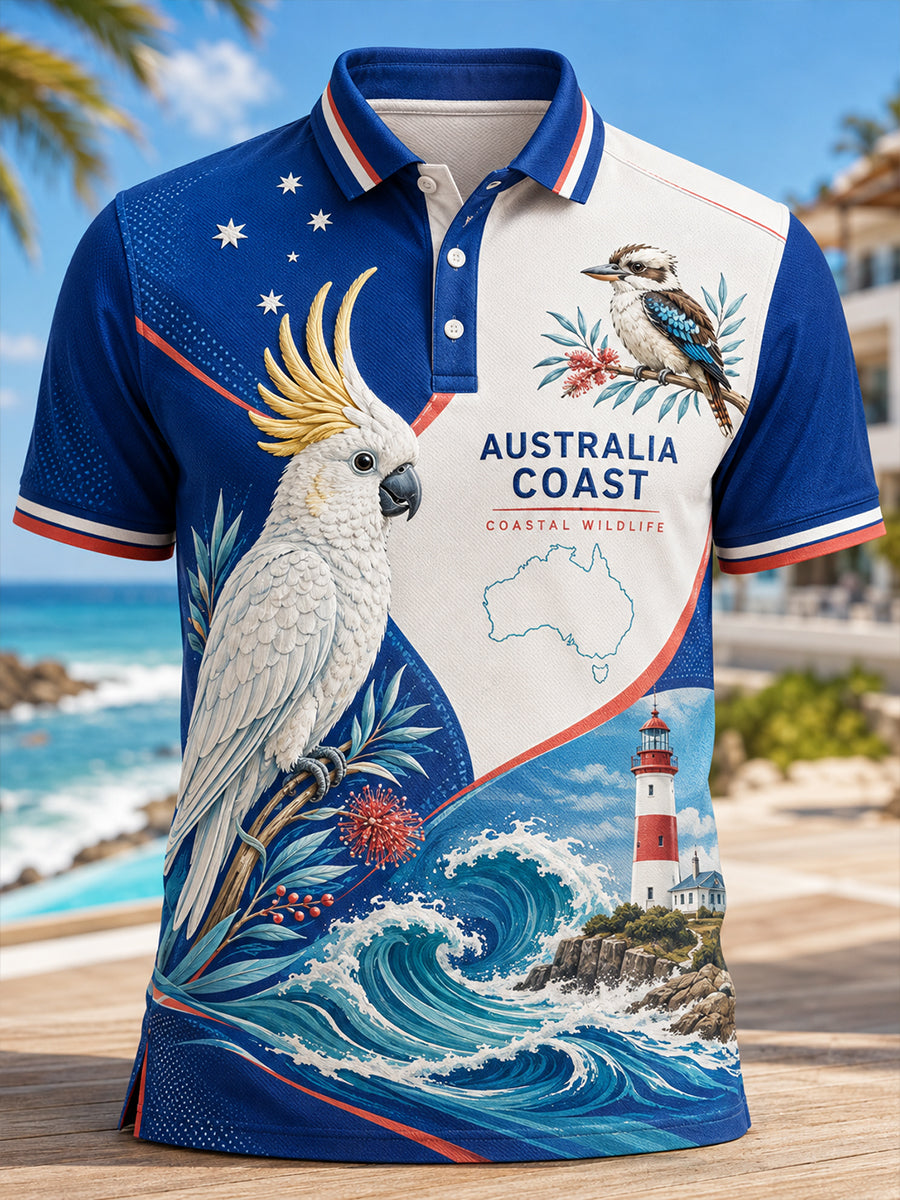 Men's Australian Animals Short Sleeve Shirt