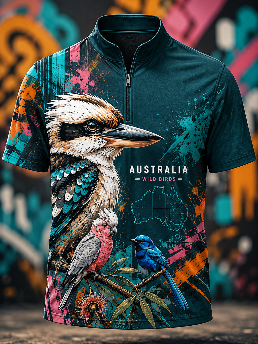 Men's Australian Animals Short Sleeve Shirt