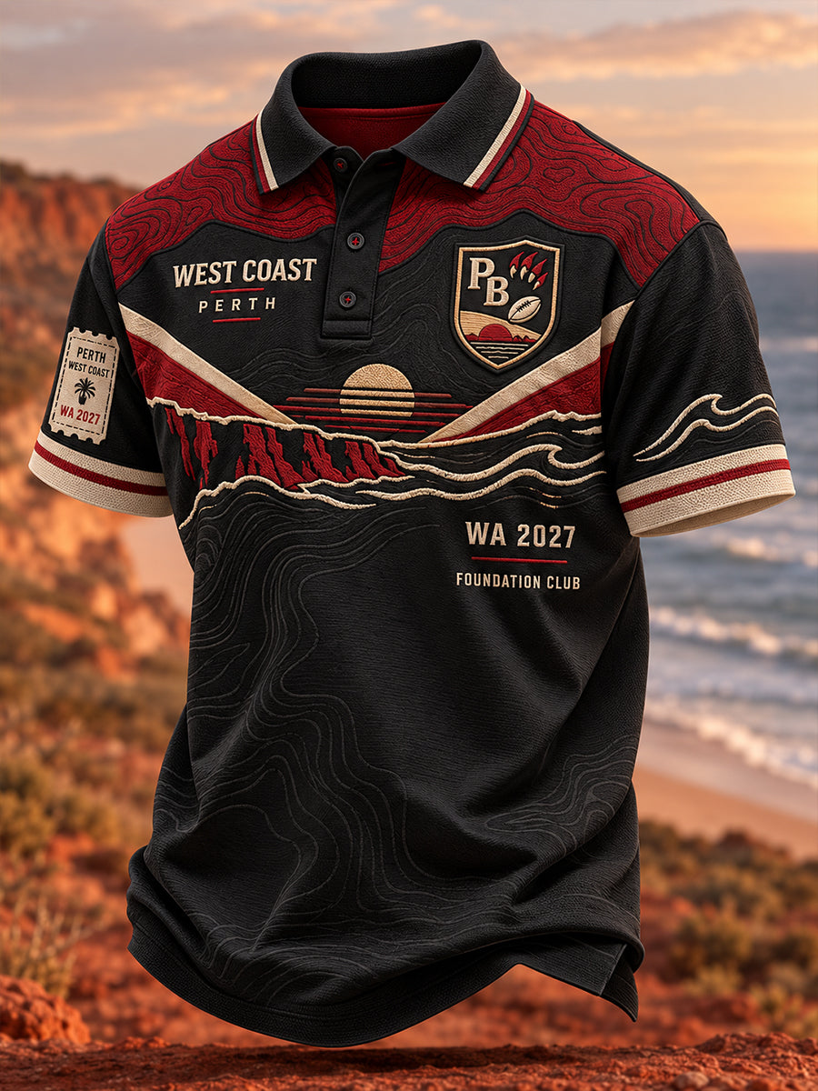 Men's Australian Rugby Perth Bears Fans Lover Short Sleeve Shirt