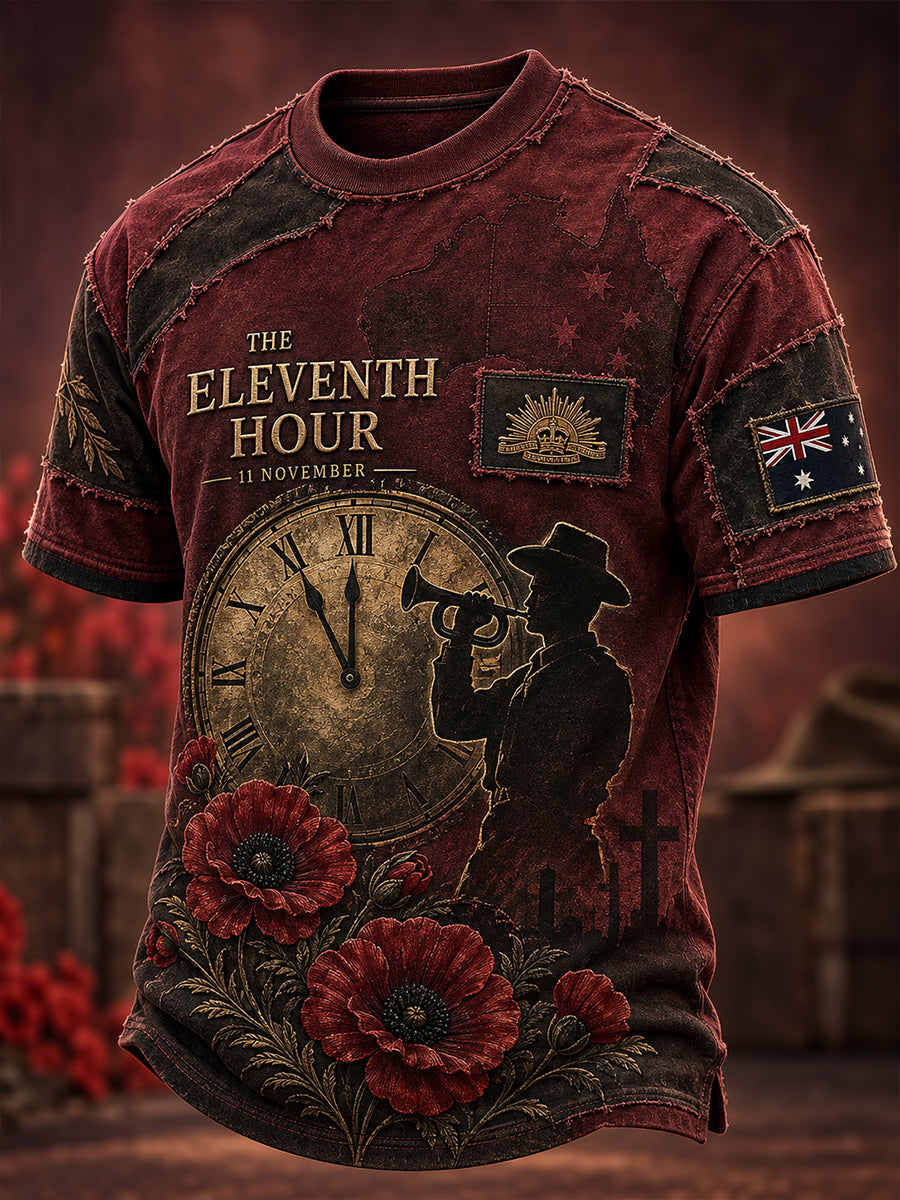 Men's Australian Remembrance Day Short Sleeves T-Shirt