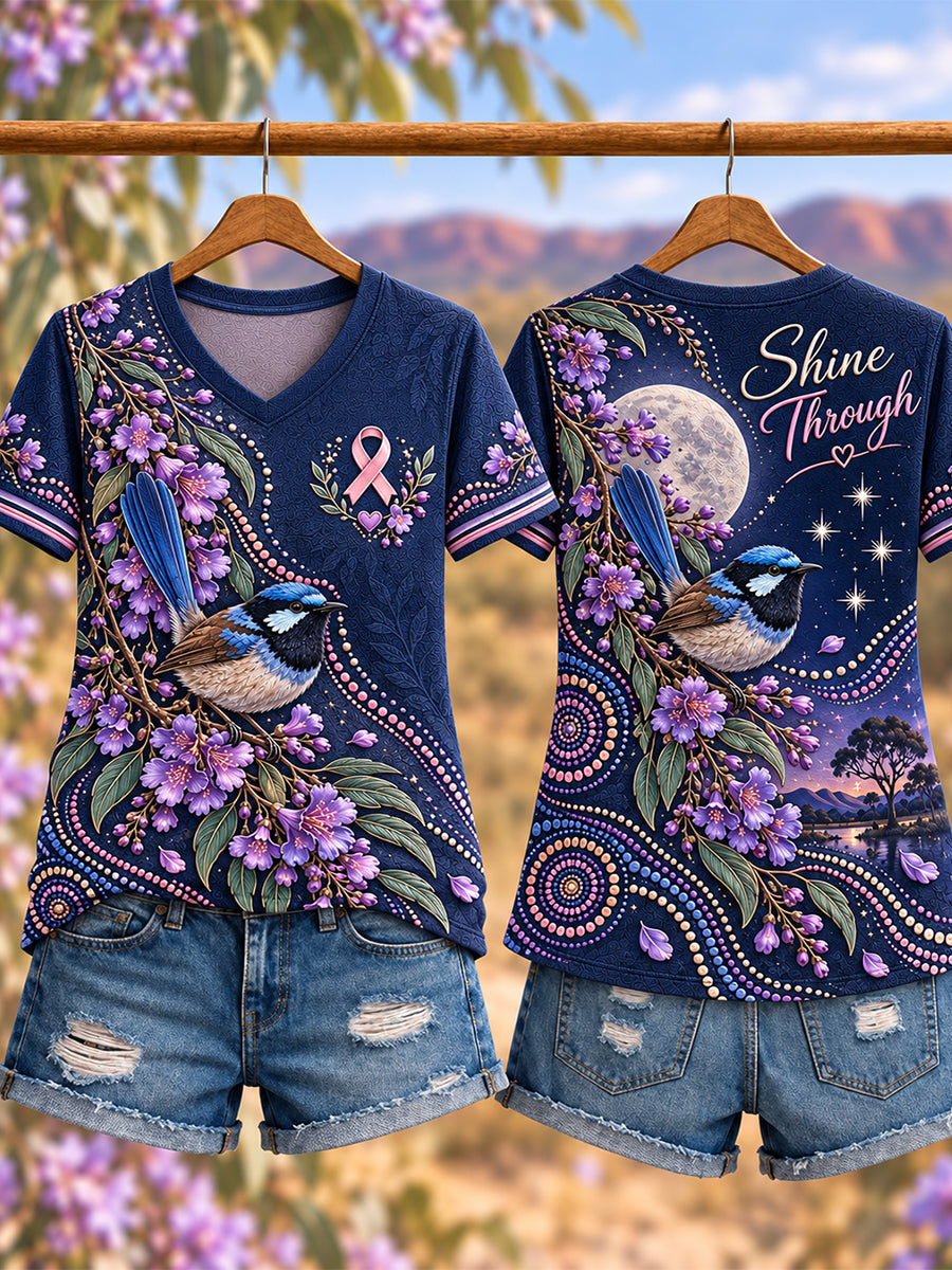Women's Breast Cancer Awareness In Australia Short-Sleeved T-Shirt