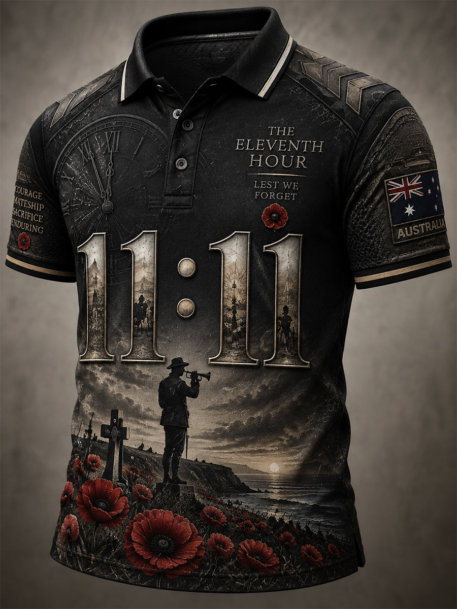 Men's Remembrance Day In Australia Polo Shirt