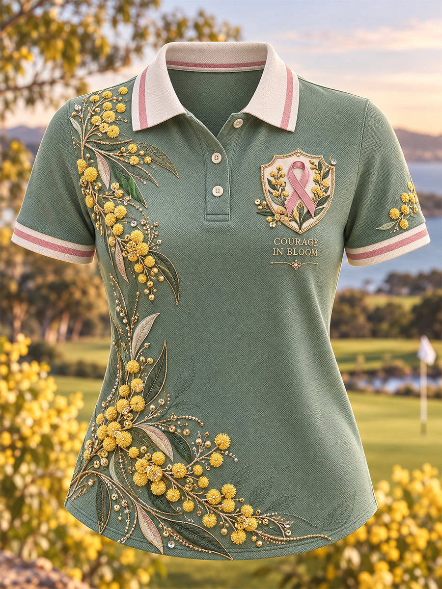 Women's Australian Breast Cancer Awareness Polo T-Shirt