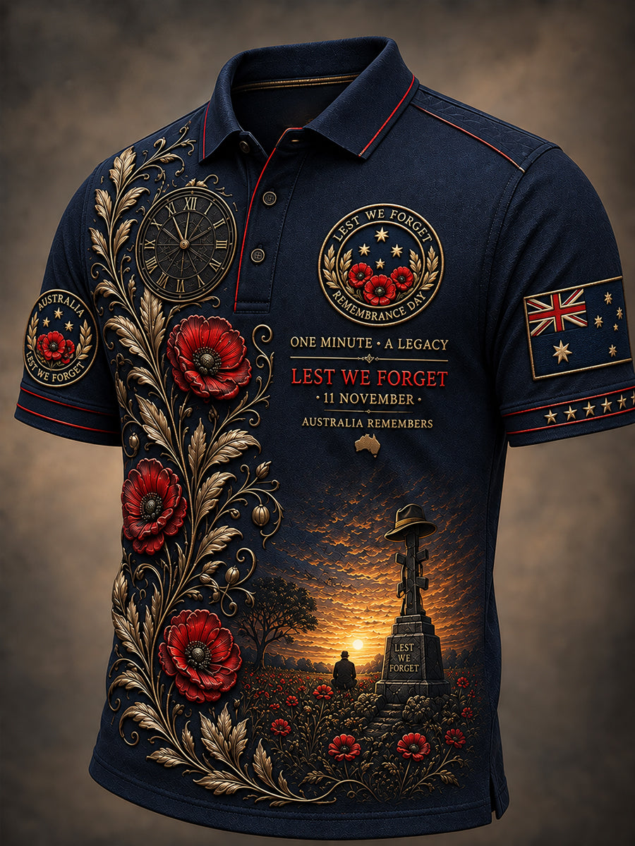 Men's Australia Remembrance Day Short-Sleeved T-Shirt