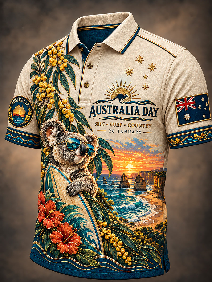 Men's Australia Day Short Sleeve Shirt