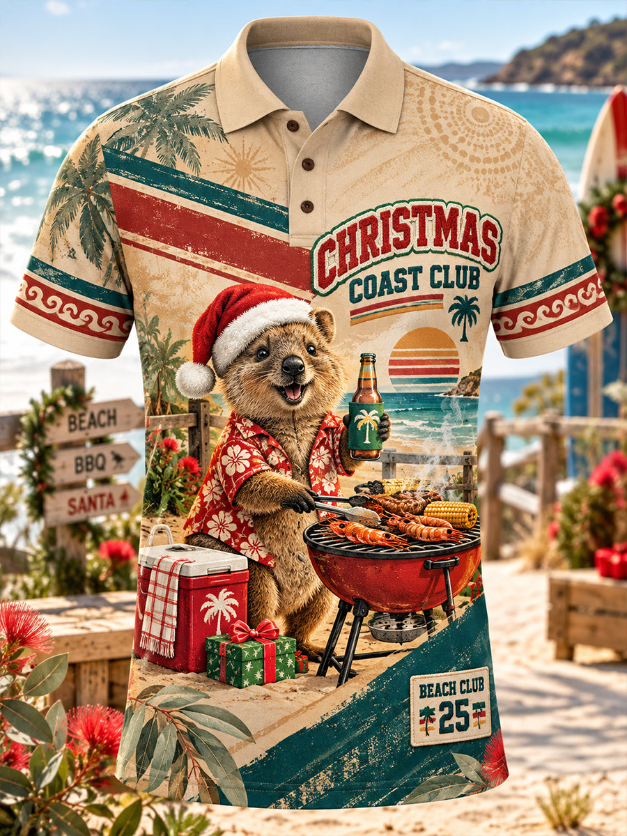 Men's Australia Christmas Short Sleeve Shirt