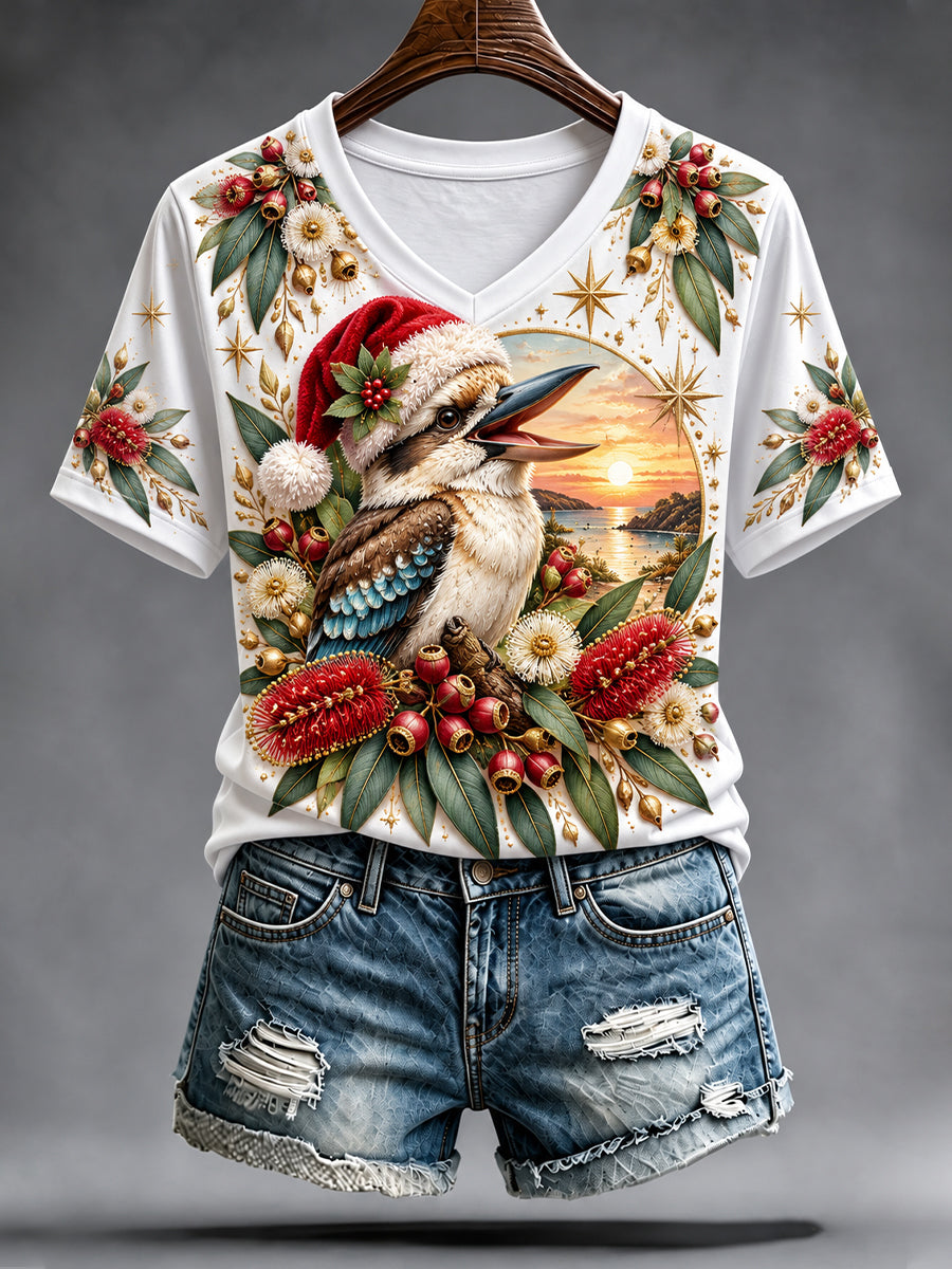 Women's Christmas In Australia Short-Sleeved T-Shirt