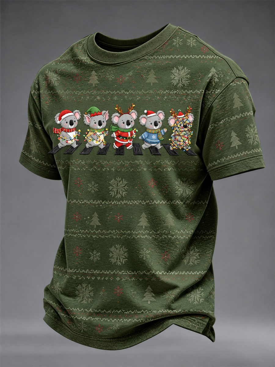 Men's Christmas in Australia Printed short sleeves t-shirt