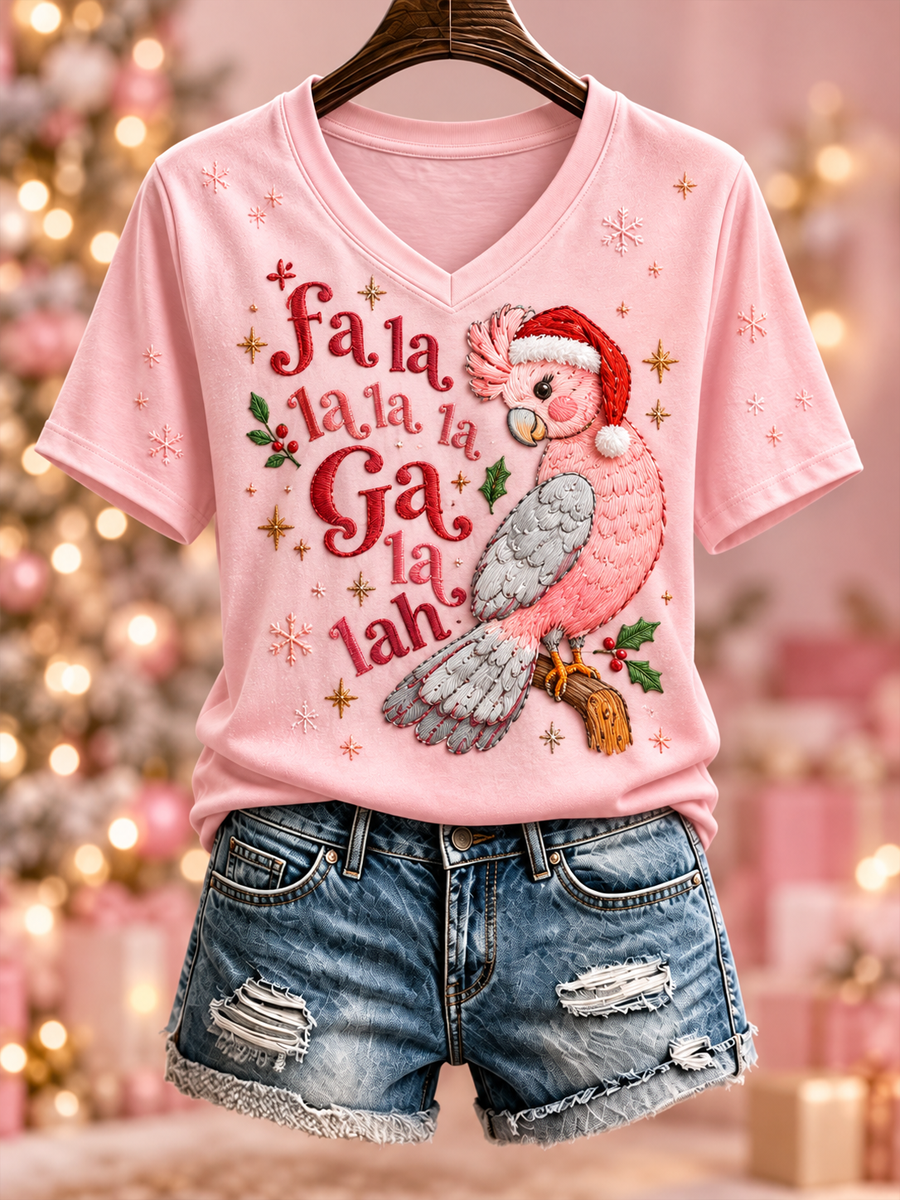 Women's Christmas in Australia Printed short-sleeved T-shirt