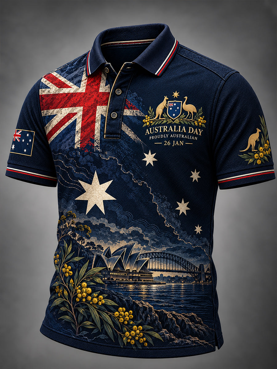 Men's Australia Day Short Sleeves Shirt