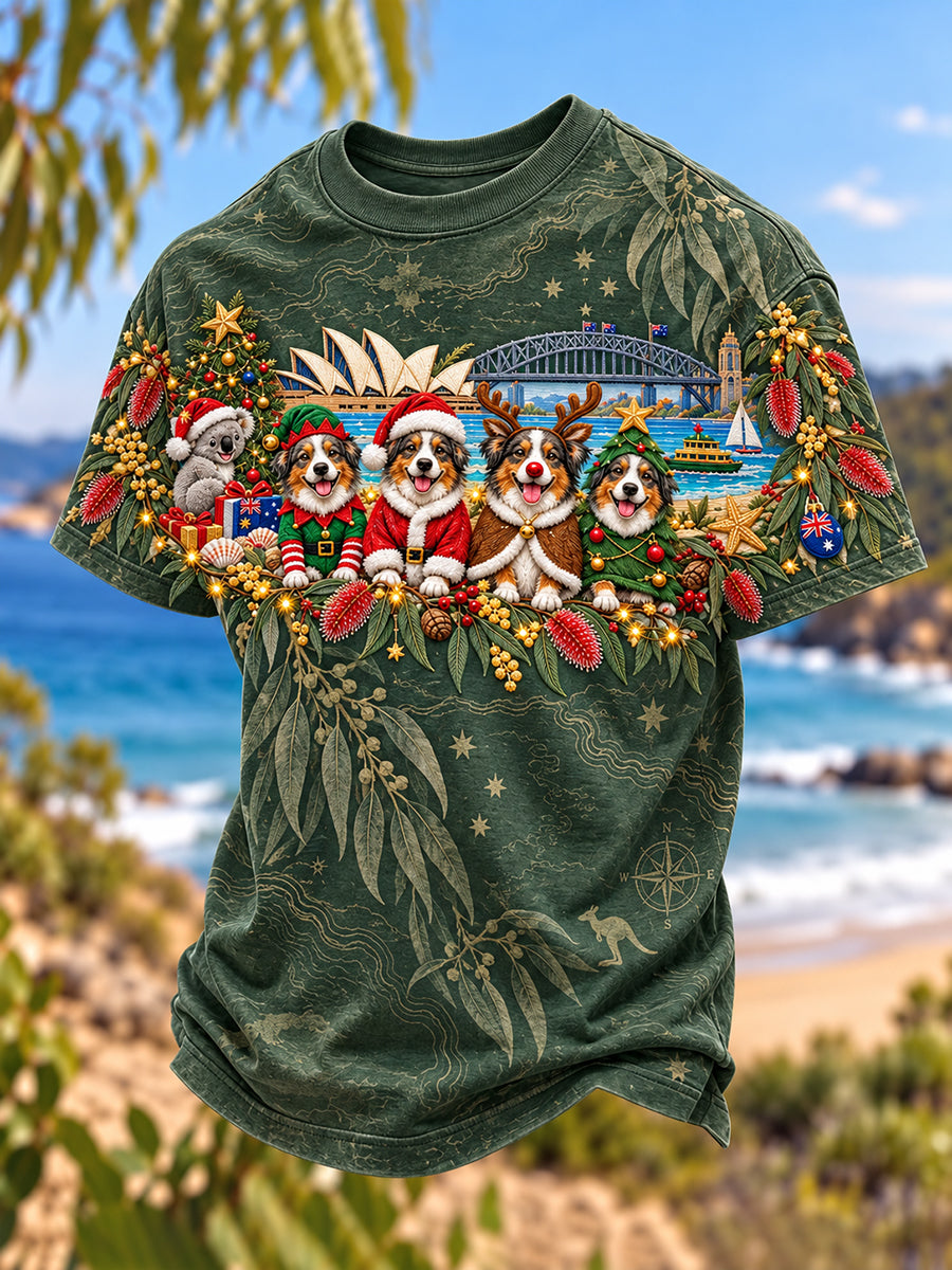 Men's Christmas In Australia Short Sleeves T-Shirt