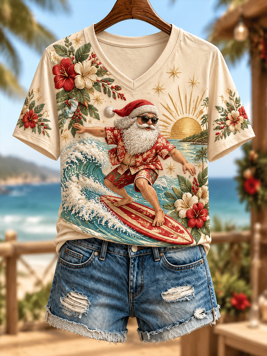 Women's Christmas In Australia Short-Sleeved T-Shirt