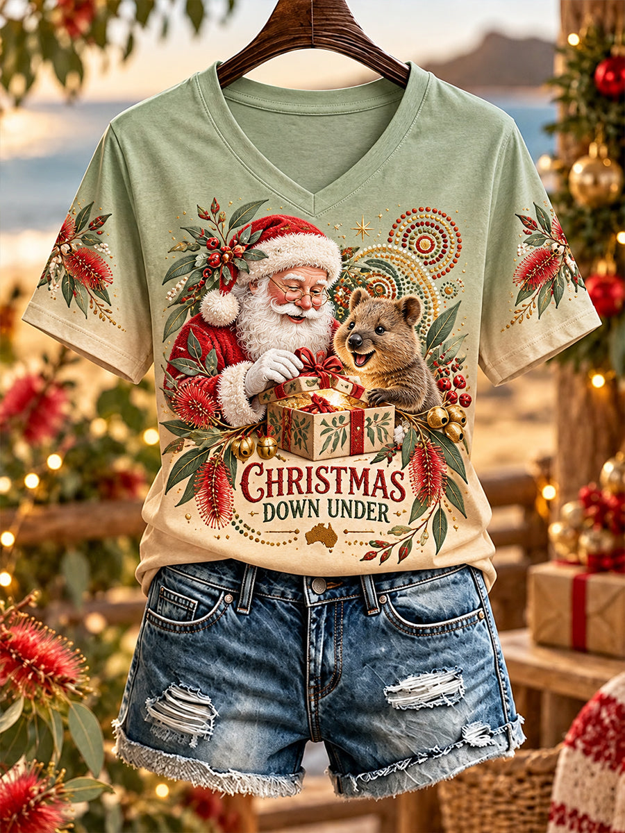 Women's Christmas In Australia Short Sleeve T-Shirt
