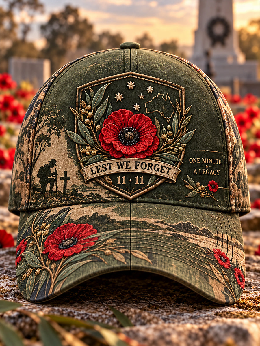 Unisex Australian Veterans Remembrance Day Hat