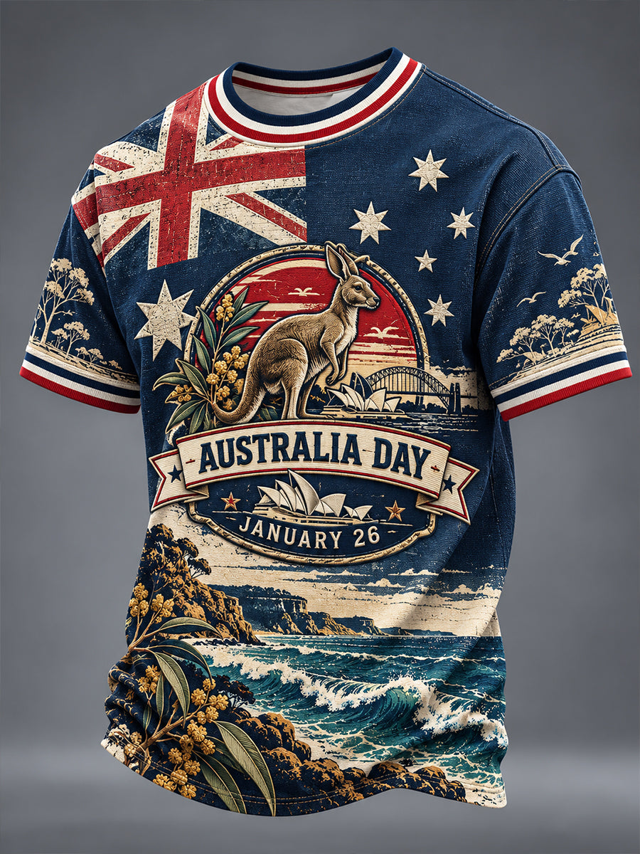 Men's Australia Day Short Sleeves T-Shirt
