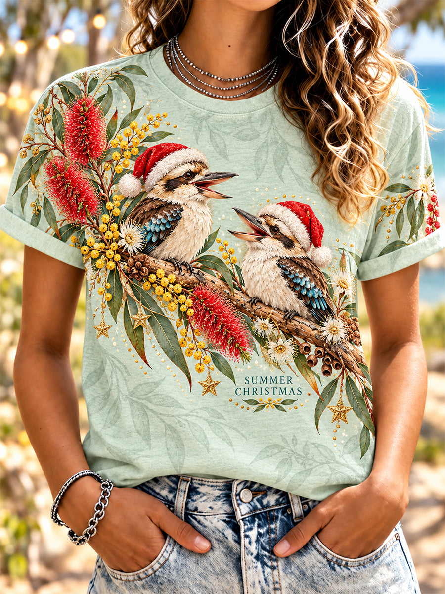 Women's Retro Australian Christmas Short-Sleeve T-Shirt