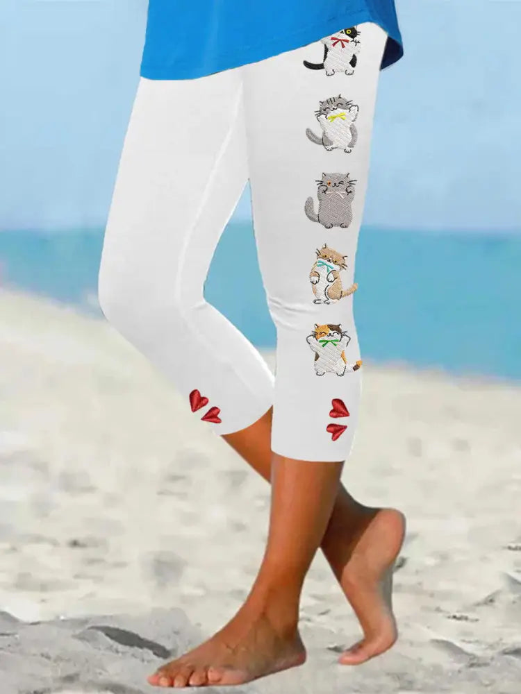 Women’s fun cat print leggings