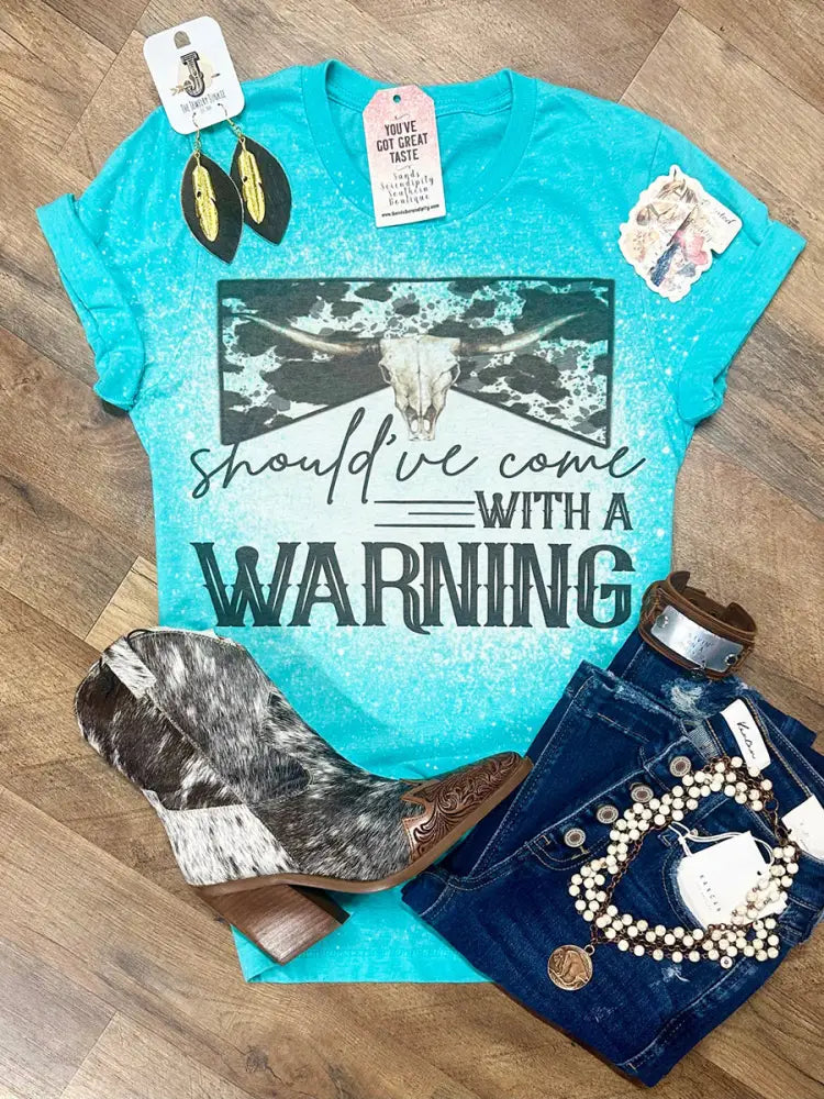 Women’s Should’ve Come With A Warning Printed T-shirt F / S Women’s Clothing