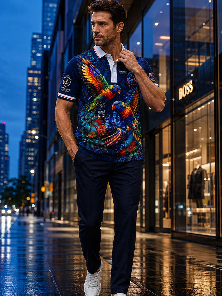 Men's Australian Animals Short Sleeve Shirt