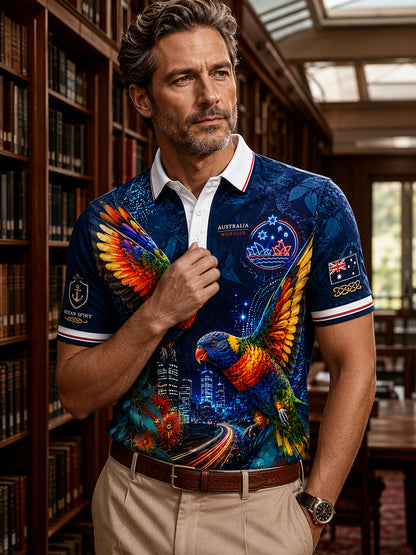 Men's Australian Animals Short Sleeve Shirt
